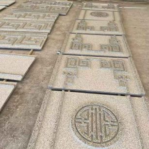 萍乡 白麻花岗岩外墙立面雕刻板