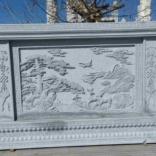 萍乡 芝麻白大型照壁，屏风，影壁