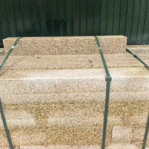 萍乡 黄金麻花岗岩石材机切面栏杆料半成品