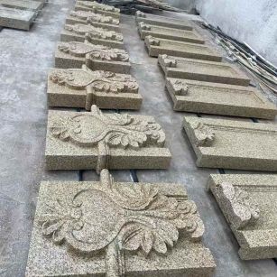 萍乡 黄金麻花岗岩别墅外墙雕刻板