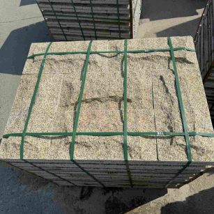 萍乡 黄金麻花岗岩石材自然面蘑菇石成品