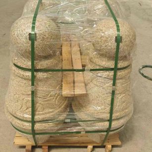 萍乡 黄金麻异形定制雕花——棒棒糖挡车柱