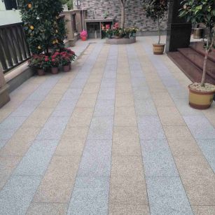 萍乡 黄金麻白麻荔枝面庭院铺装展示