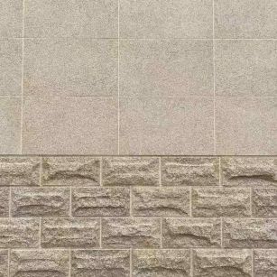 萍乡 黄金麻自然面蘑菇石配荔枝面干挂