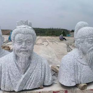 萍乡 白麻花岗岩石材人物立体雕刻