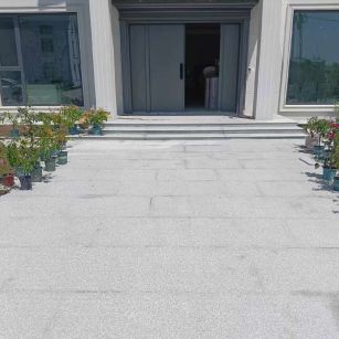 萍乡 芝麻白花岗岩地铺石地面铺装