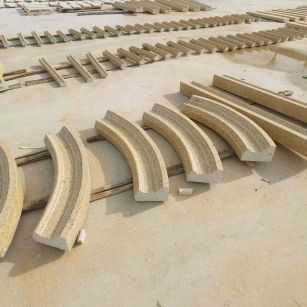 萍乡 黄金麻花岗岩别墅线条