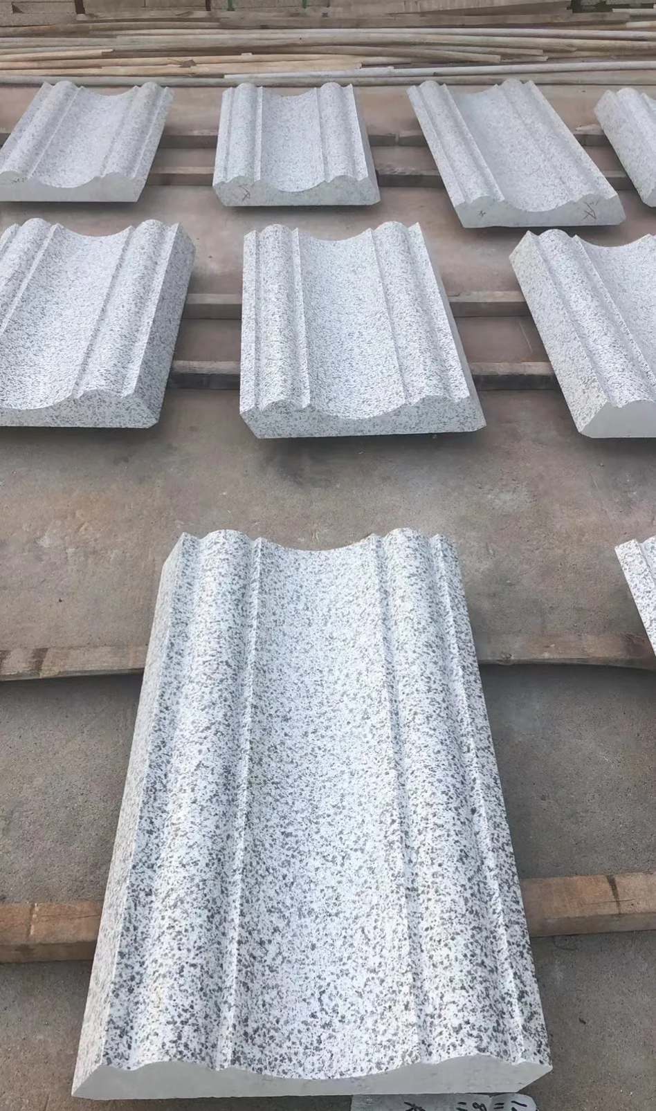 萍乡 白麻花岗岩光面别墅线条