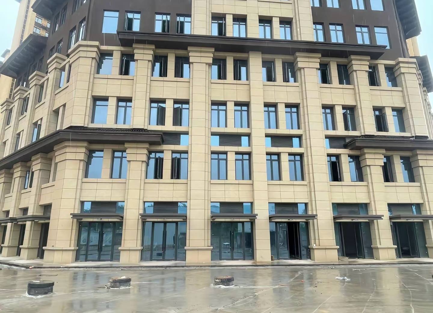 萍乡 黄金麻花岗岩荔枝面小区外墙干挂