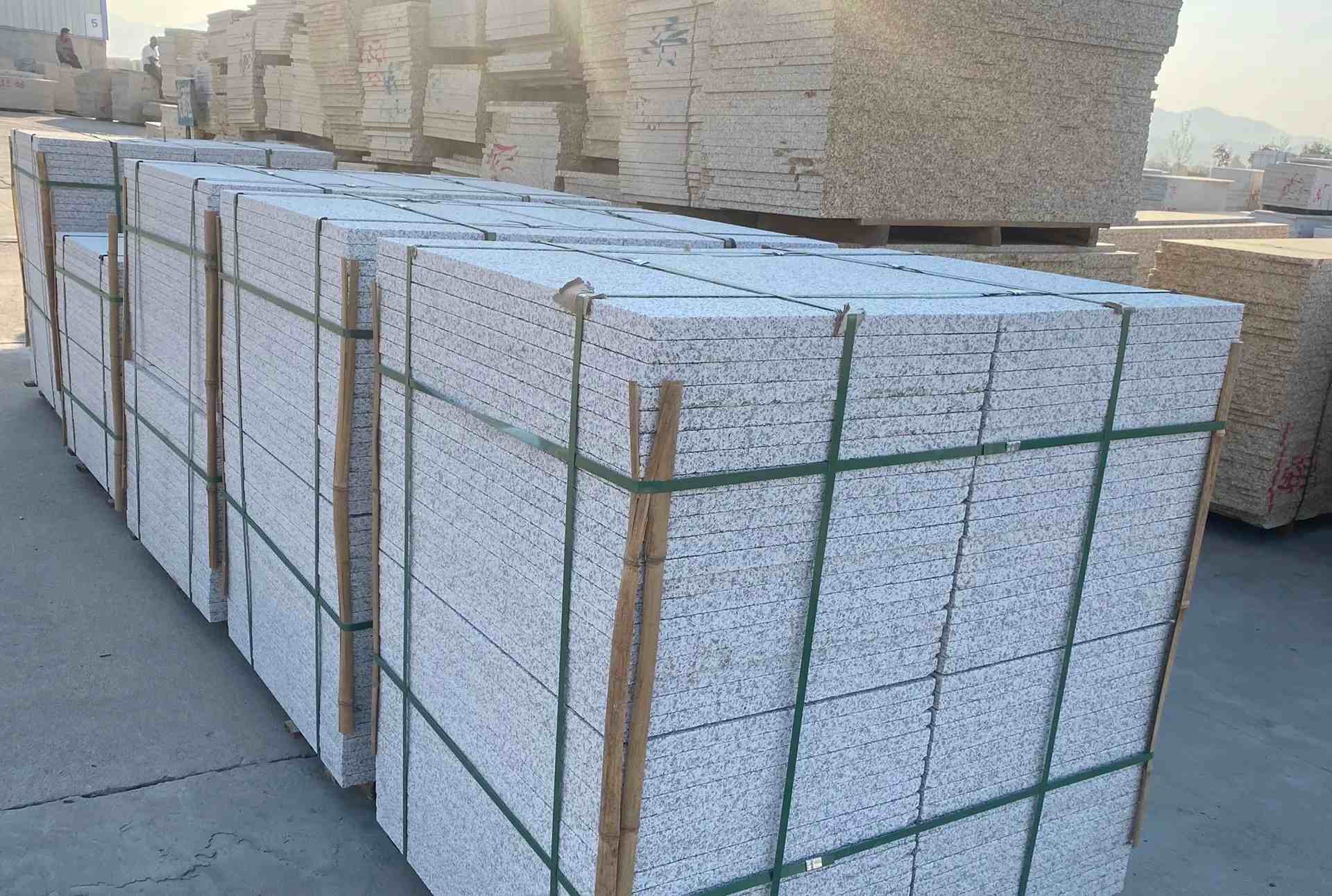 萍乡 白麻花岗岩荔枝面地铺石