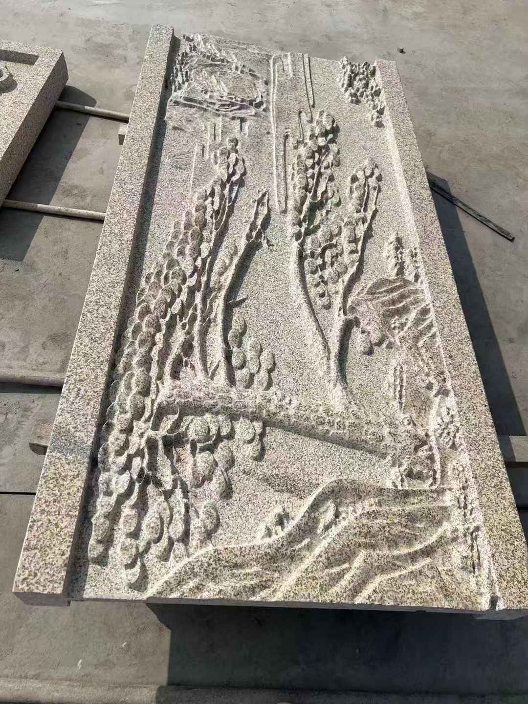 萍乡 黄金麻雕刻板浮雕迎客松