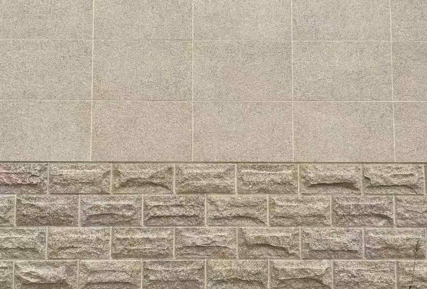 萍乡 黄金麻自然面蘑菇石配荔枝面干挂