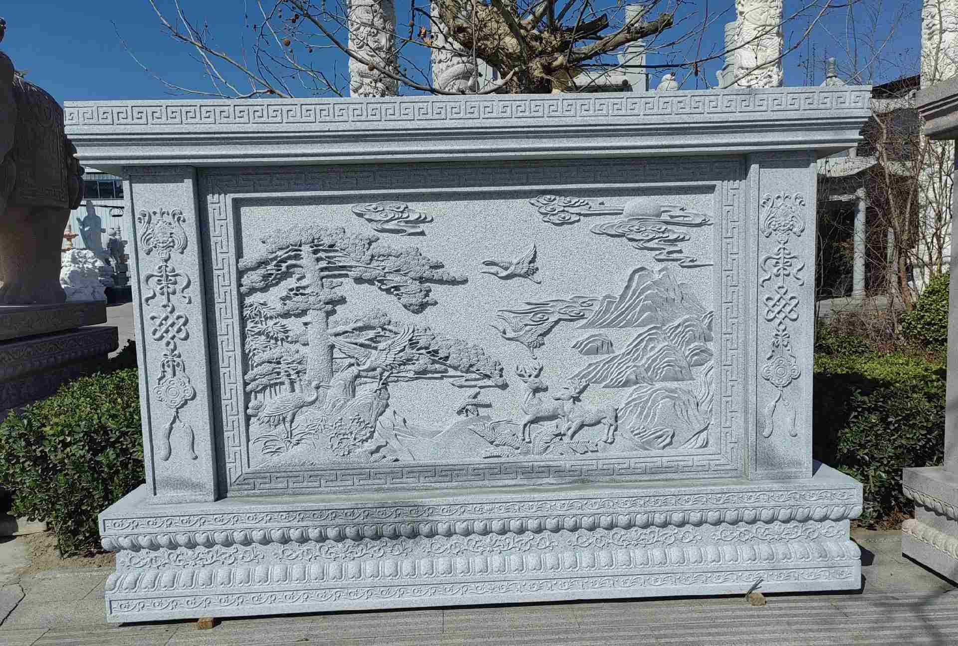 萍乡 芝麻白大型照壁，屏风，影壁