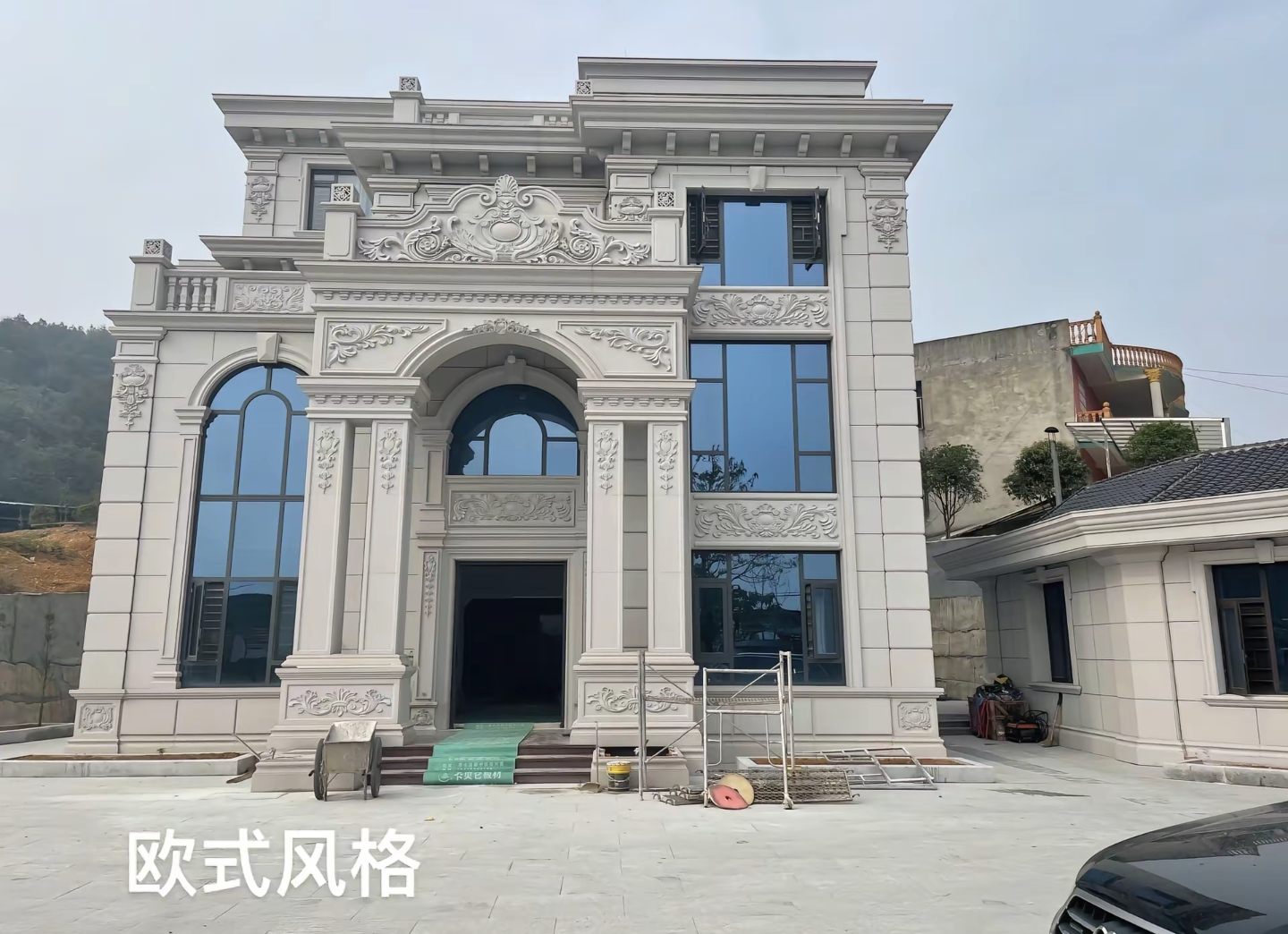 萍乡 白麻花岗岩别墅外墙干挂