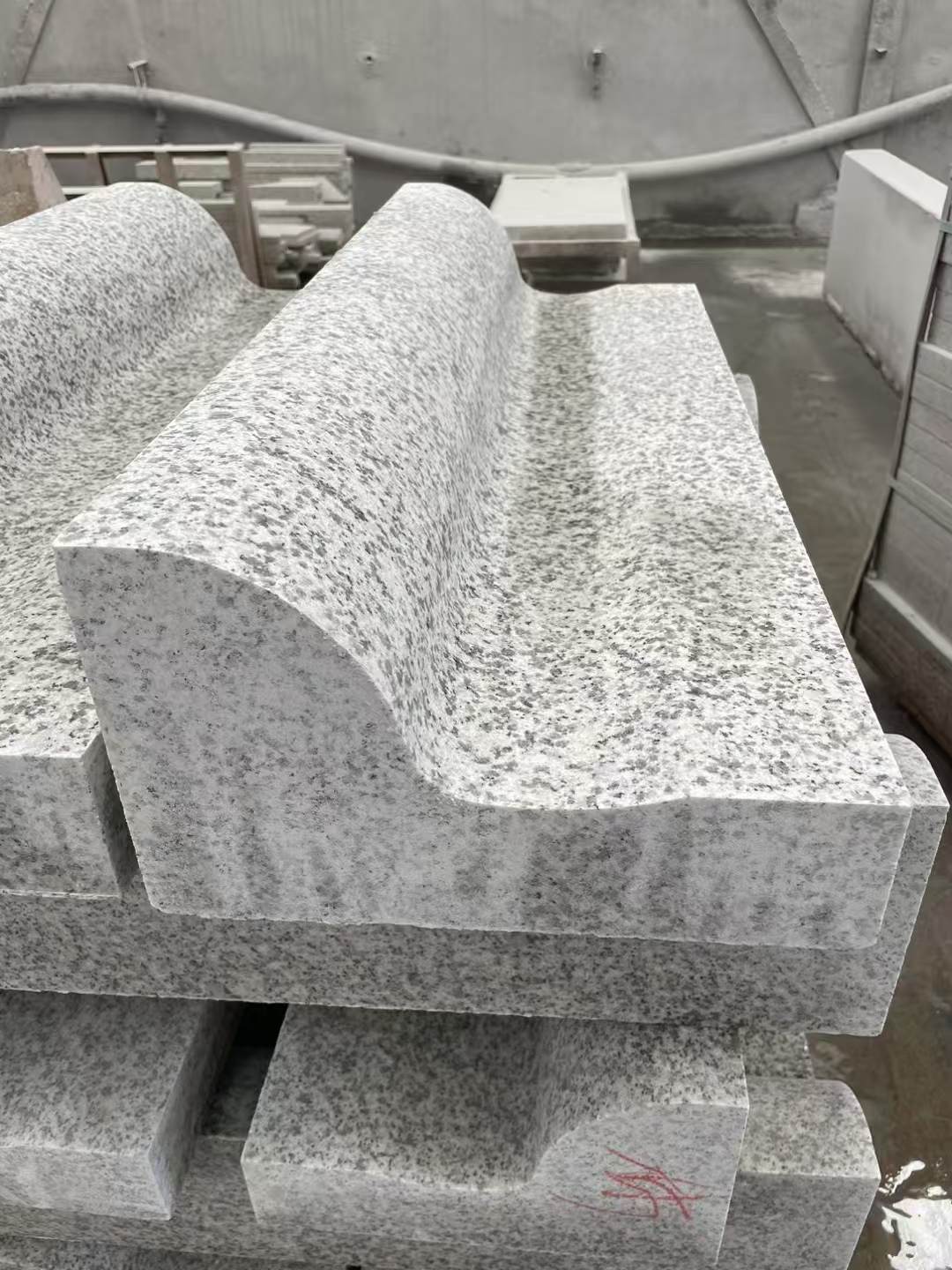 萍乡 白麻花岗岩S型路沿石，路侧石，马路牙子等